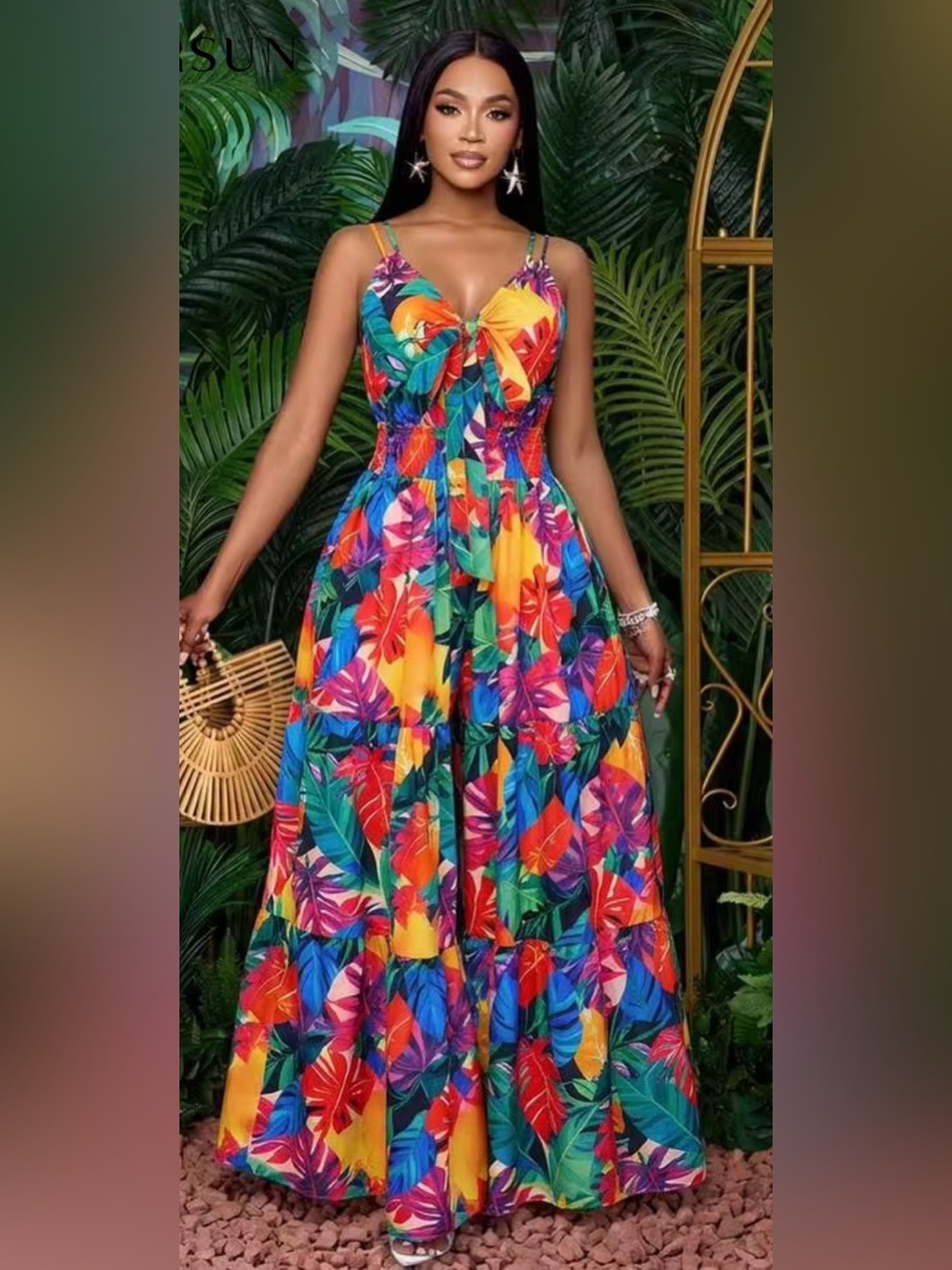 SHEIN Sexy Tropical 🌴 Jumpsuit with tropical print NEW